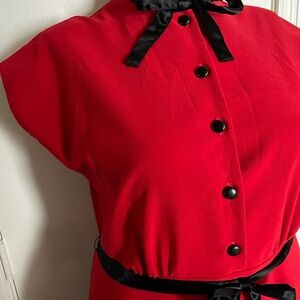 Stop staring 2x red swing dress